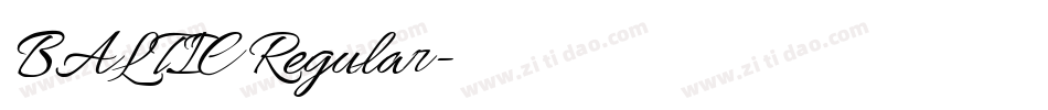 BALTIC Regular字体转换